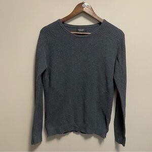 Zara Man 100% Cotton Charcoal Grey Knit Swearer Men’s Medium
